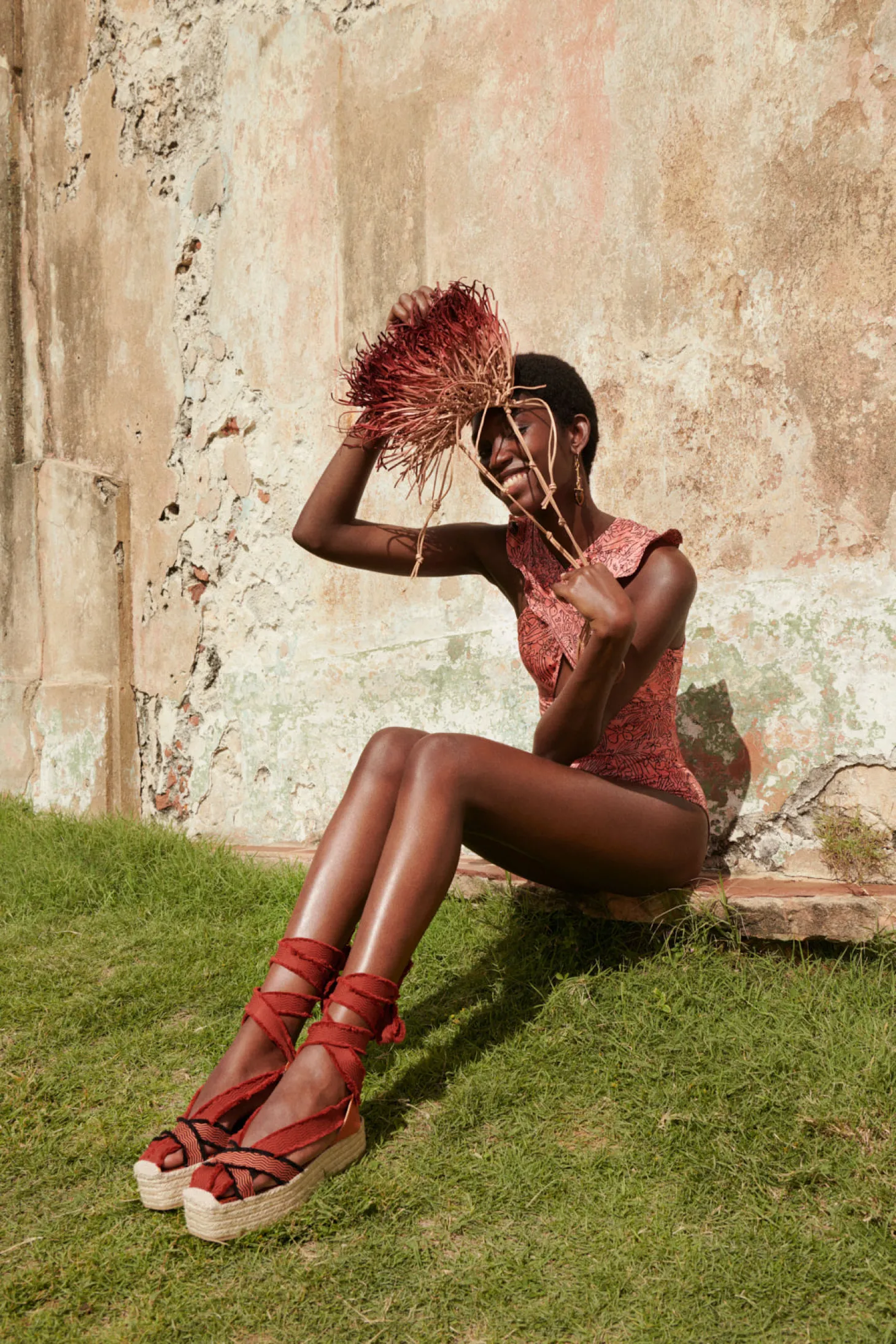 Shop Ulla Johnson Valeria Fringe Crossbody Pomegranate Ombre