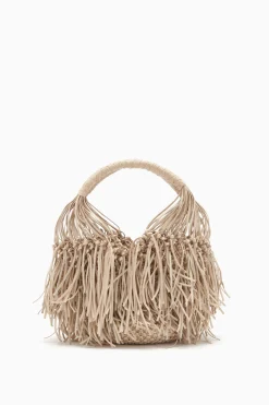 Best Sale Ulla Johnson Valeria Small Fringe Hobo Alabaster